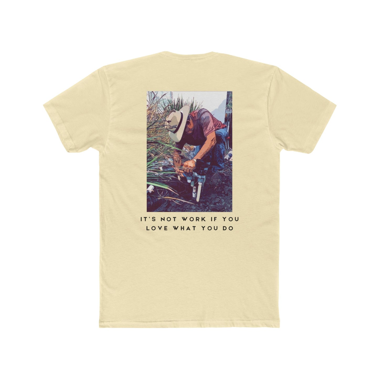 Vargas Landscaping Logo: It's Not Work If You Love What You Do - Men's Cotton Crew Tee