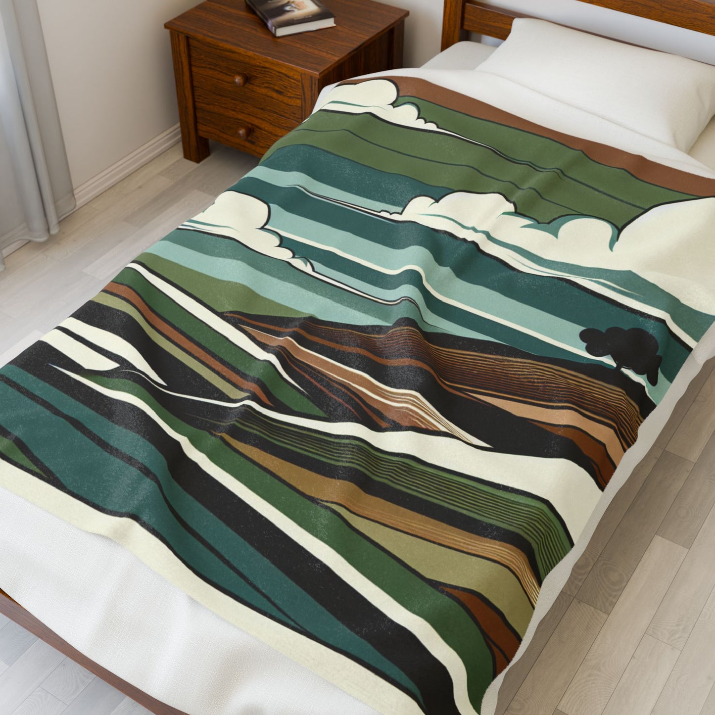 Snuggle in Style: The Arborist's Velveteen Plush Blanket
