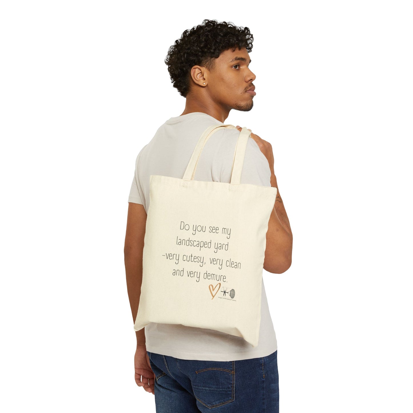 Demure Landscape Cotton Tote Bag