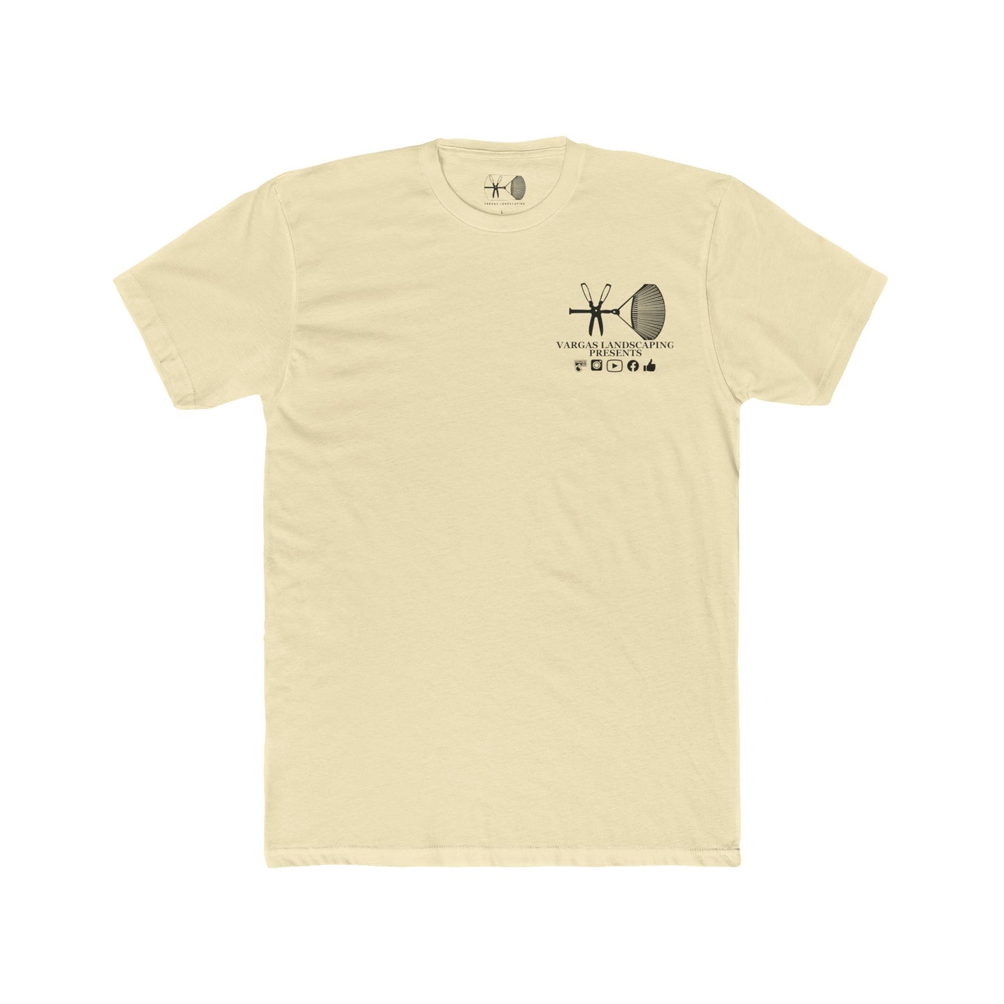 Vargas Landscaping Logo: It's Not Work If You Love What You Do - Men's Cotton Crew Tee