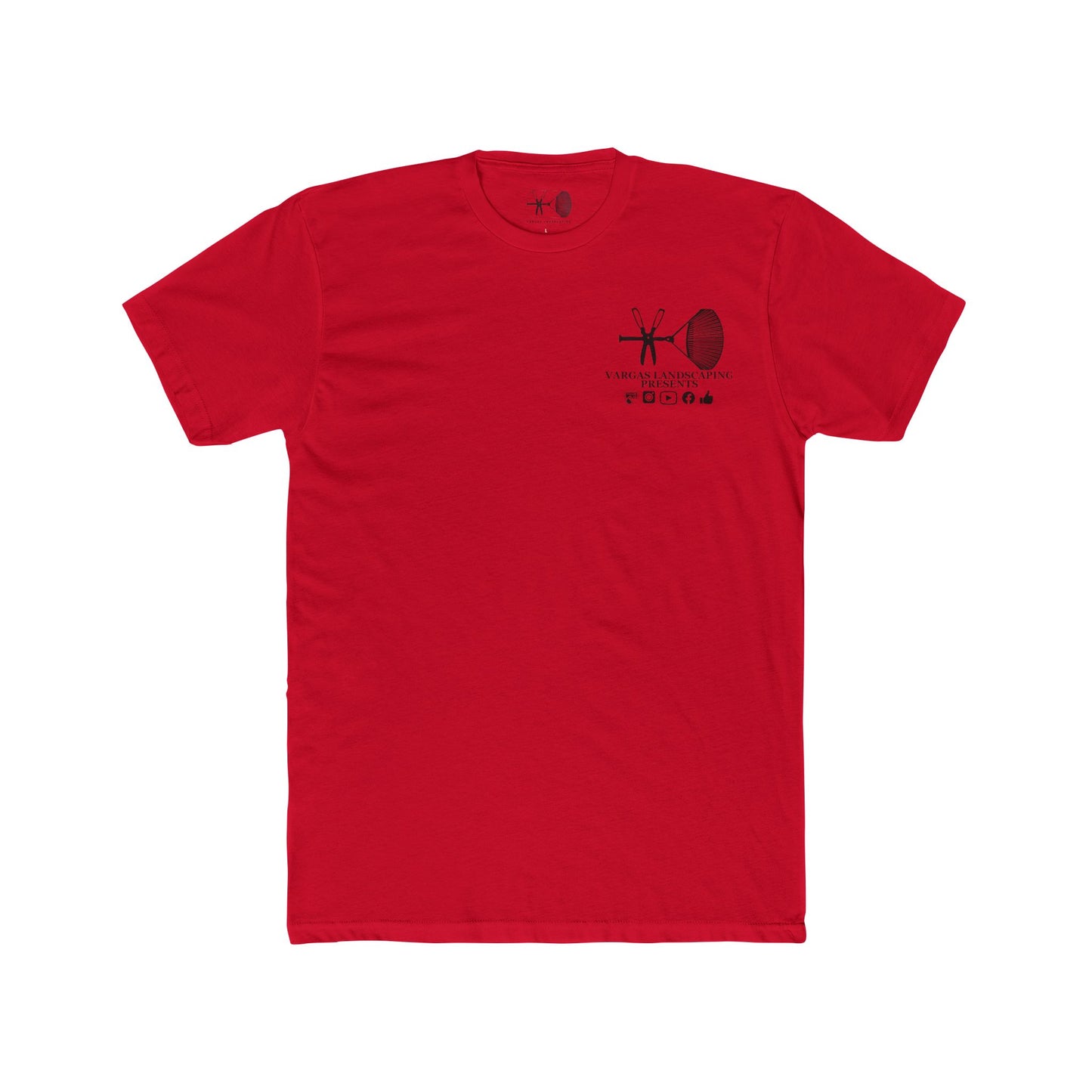 Vargas Landscaping Logo: It's Not Work If You Love What You Do - Men's Cotton Crew Tee