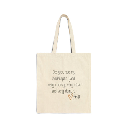 Demure Landscape Cotton Tote Bag