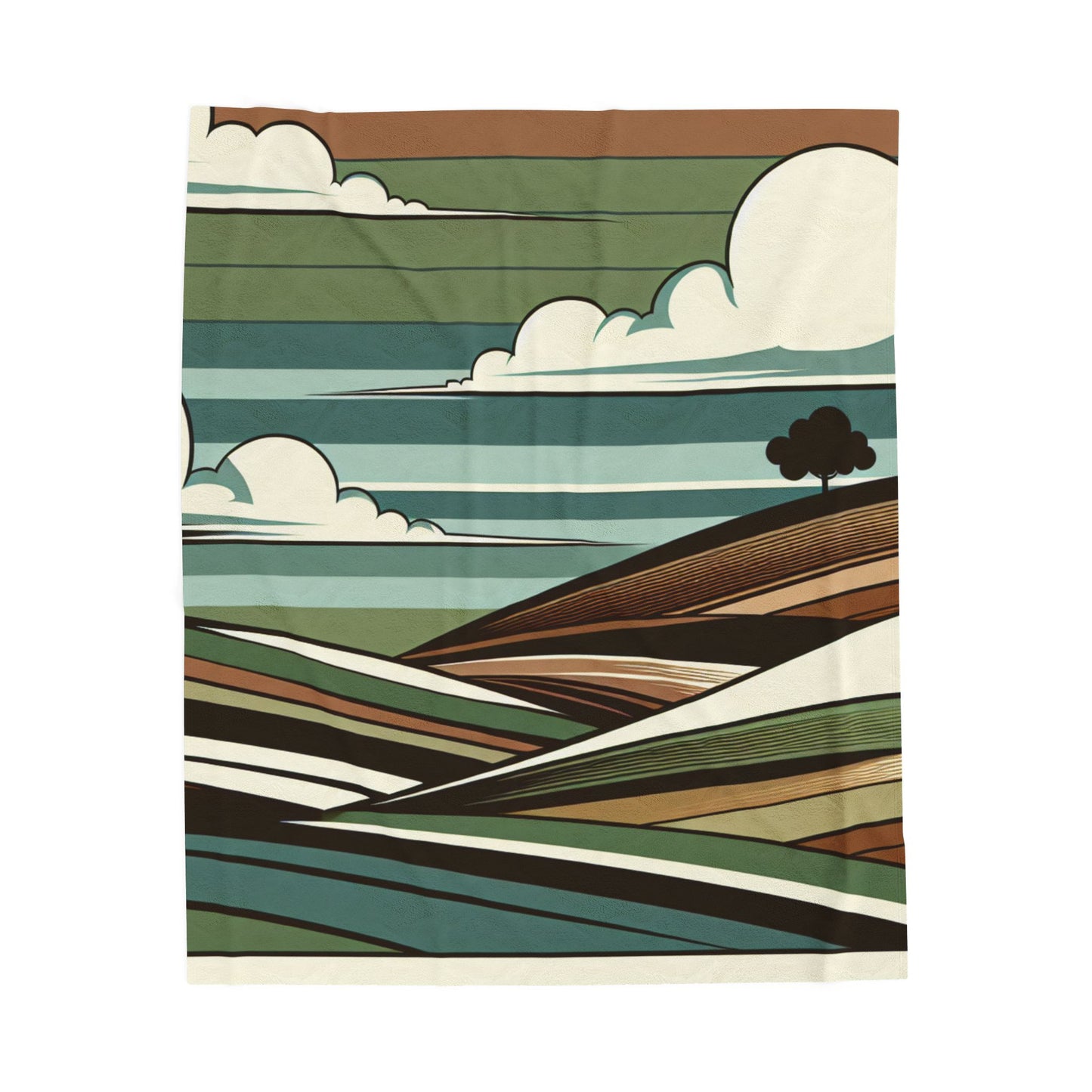 Snuggle in Style: The Arborist's Velveteen Plush Blanket