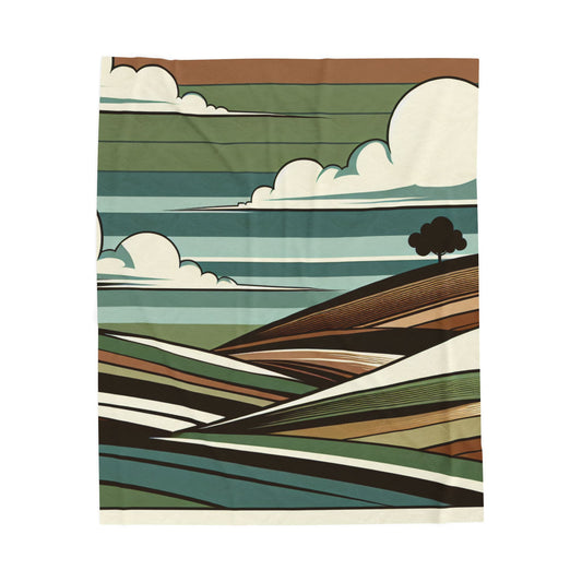 Snuggle in Style: The Arborist's Velveteen Plush Blanket